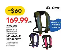 Pronature INFLATABLE LIFE JACKET offer