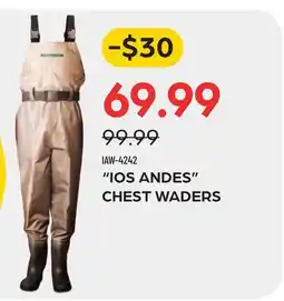 Pronature IOS ANDES CHEST WADERS offer
