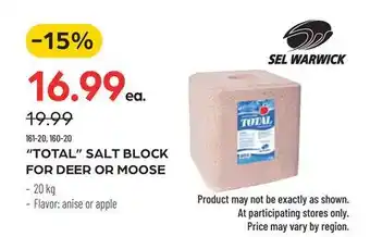Pronature TOTAL SALT BLOCK FOR DEER OR MOOSE offer