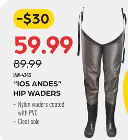 Pronature IOS ANDES HIP WADERS offer
