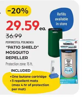 Pronature PATIO SHIELD MOSQUITO REPELLER offer