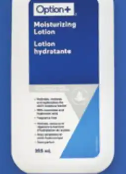 Proxim OPTION+ Moisturizing lotion offer