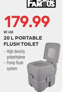 Pronature 20 L PORTABLE FLUSH TOILET offer
