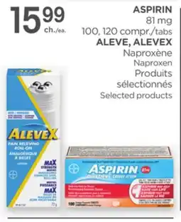 Proxim ASPIRIN 81 mg, ALEVE, ALEVEX offer
