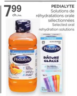 Proxim PEDIALYTE Selected oral rehydration solutions offer