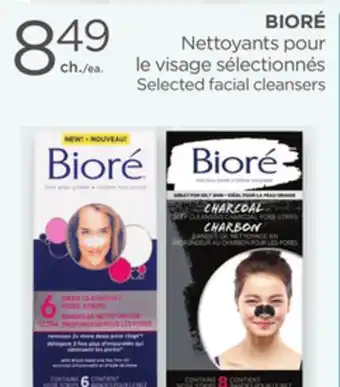 Proxim BIORÉ Selected facial cleansers offer