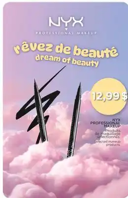 Jean Coutu NYX PROFESSIONAL MAKEUP Selected makeup products offer