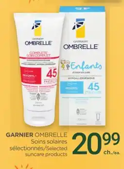 Proxim GARNIER OMBRELLE Selected suncare products offer
