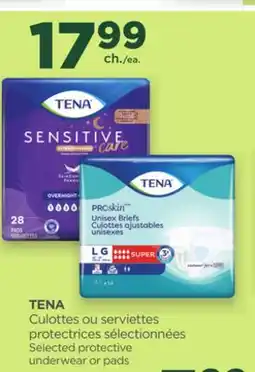 Proxim TENA Selected protective underwear or pads offer