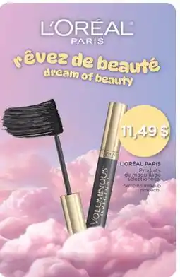 Jean Coutu L'ORÉAL PARIS Selected makeup products offer