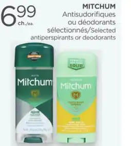 Proxim MITCHUM Selected antiperspirants or deodorants offer
