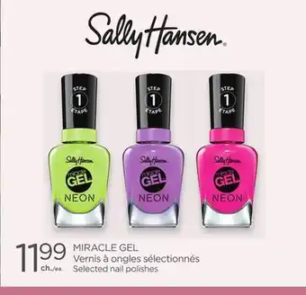 Proxim Sally Hansen MIRACLE GEL Selected nail polishes offer