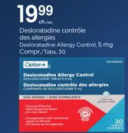 Proxim OPTION+ Desloratadine Allergy Control offer