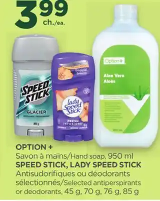 Proxim OPTION +, SPEED STICK, LADY SPEED STICK offer