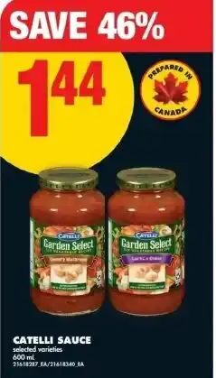 No Frills Catelli sauce offer