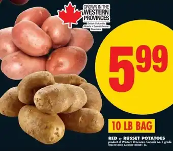 No Frills Red or russet potatoes offer