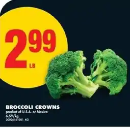 No Frills Broccoli crowns offer