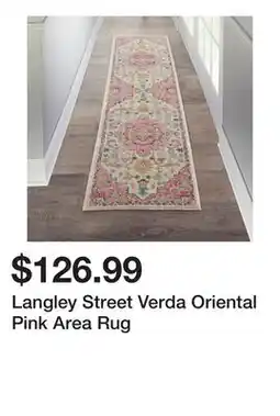 Wayfair Langley Street Verda Oriental Pink Area Rug offer