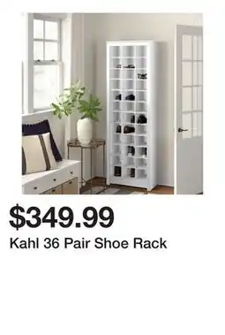 Wayfair Kahl 36 Pair Shoe Rack offer
