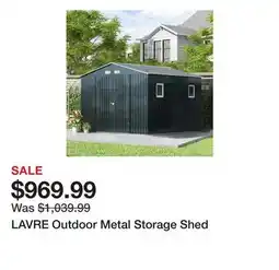 Wayfair LAVRE Outdoor Metal Storage Shed offer