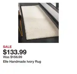 Wayfair Elle Handmade Ivory Rug offer
