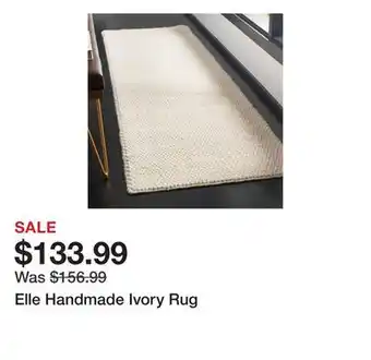 Wayfair Elle Handmade Ivory Rug offer