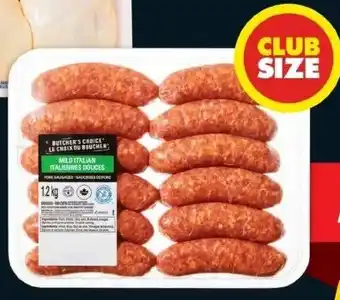 No Frills Butcher's choice sausage offer