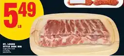 No Frills St. Louis style side rib offer