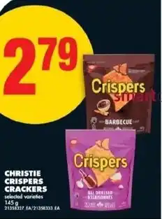 No Frills Christie crispers crackers offer