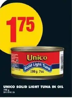 No Frills Unico solid light tuna in oil offer
