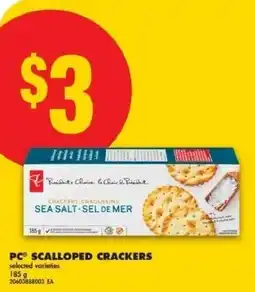 No Frills PC scalloped crackers offer