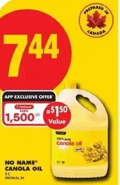 No Frills No name canola oil offer