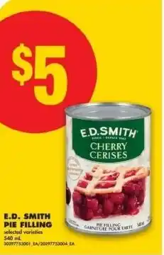No Frills E.D. smith pie filling offer