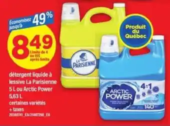 Maxi Détergent liquide à lessive La Parisienne ou Arctic Power offer