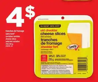 Maxi no name cheese slices offer