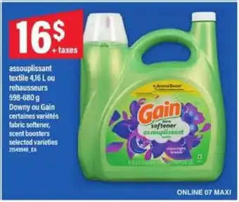 Maxi Gain Fabric Softener offer