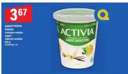 Maxi yogurt Activia Danone offer