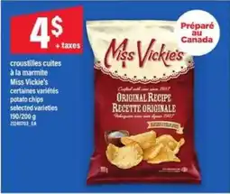 Maxi Miss Vickie's Original Recipe Potato Chips offer