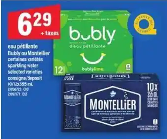 Maxi Bubly ou Montellier offer