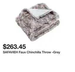 Bed Bath & Beyond SAFAVIEH Faux Chinchilla Throw -Grey offer