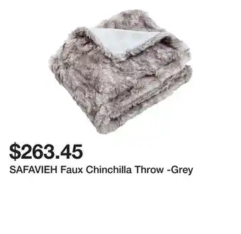 Bed Bath & Beyond SAFAVIEH Faux Chinchilla Throw -Grey offer