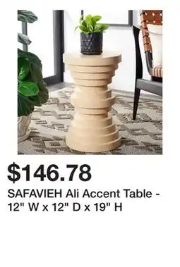 Bed Bath & Beyond SAFAVIEH Ali Accent Table - 12 W x 12 D x 19 H offer
