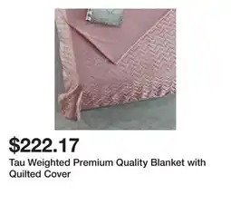 Bed Bath & Beyond Tau Weighted Premium Quality Blanket with Quilted Cover offer