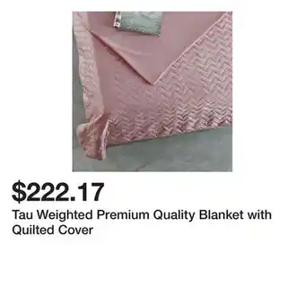 Bed Bath & Beyond Tau Weighted Premium Quality Blanket with Quilted Cover offer