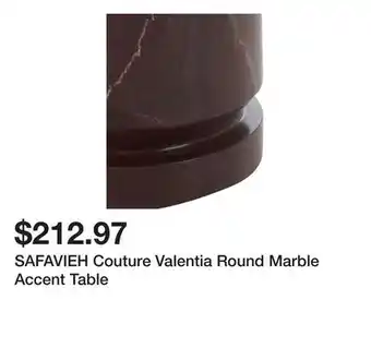 Bed Bath & Beyond SAFAVIEH Couture Valentia Round Marble Accent Table offer