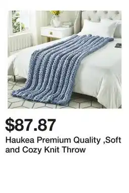 Bed Bath & Beyond Haukea Premium Quality ,Soft and Cozy Knit Throw offer