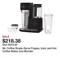 Bed Bath & Beyond Mr. Coffee Single-Serve Frappe, Iced, and Hot Coffee Maker and Blender offer