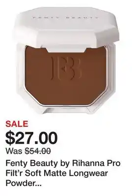 Sephora Fenty Beauty by Rihanna Pro Filt'r Soft Matte Longwear Powder Foundation offer