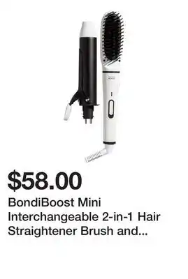 Sephora BondiBoost Mini Interchangeable 2-in-1 Hair Straightener Brush and Curling Iron offer