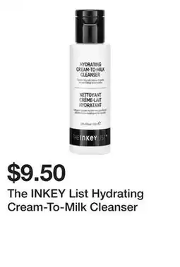 Sephora The INKEY List Hydrating Cream-To-Milk Cleanser offer